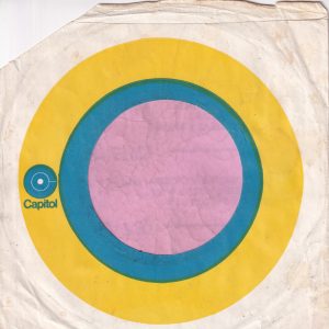Capitol Records U.S.A. Blue And Yellow Target Design , Logo In Yellow Circle , Circles Off Centre , No Address And Factory Details Company Sleeve 1969 – 1972