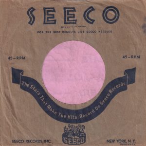 Seeco Records U.S.A. Company Sleeve 1955 – 1958