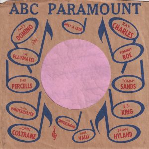 ABC Paramount Various Artists U.S.A. Company Sleeve 1963 – 1964