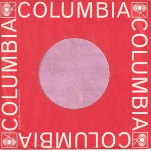 Columbia U.S.A. Brilliant Warm Red Reg Details Short Text Left Side Company Sleeve 1963 – 1964
