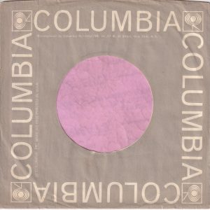 Columbia U.S.A. Grey Reg Details Text On Top And Long Text Left Side Company Sleeve 1968 – 1969