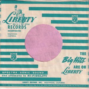 Liberty Records U.S.A. Company Sleeve 1958 -1960