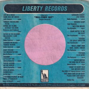 Liberty Records U.S.A. Company Sleeve 1965 -1970