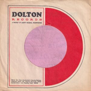Dolton Records U.S.A. Company Sleeve 1966 – 1967