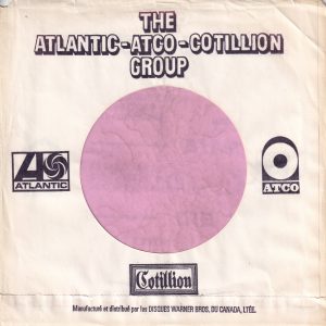 Atlantic Atco Cotillion Group Canadian Company Sleeve