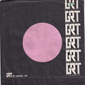 GRT Records Canadian Company Sleeve 1970 – 1972