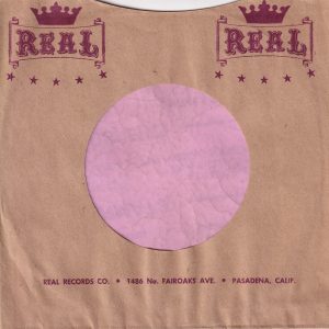 Real Records U.S.A. Company Sleeve 1955 – 1956