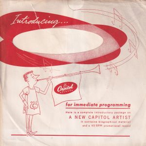 Capitol Records U.S.A. Introducing , Sleeve Used For D.J. Copies ( Not Documented ) Company Sleeve