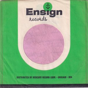 Ensign Records U.S.A. Company Sleeve 1961 – 1962