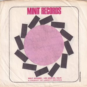 Minit Records U.S.A. Wide Border Company Sleeve 1966 – 1969