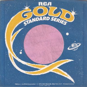 RCA U.S.A. Gold Standard Series Text On Bottom Low Company Sleeve 1976 – 1988