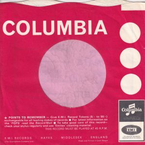 Columbia U.K. Morphy Richards Advert ” Before Bed-Time ” Company Sleeve 1966