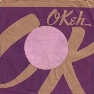 Okeh U.S.A. Purple Print On Brown Paper Company Sleeve 1957 – 1960