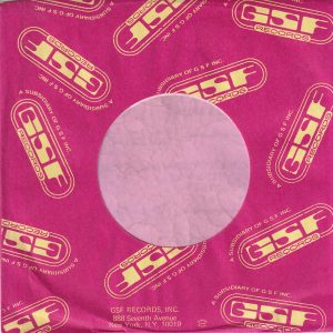 GSF Records U.S.A. Company Sleeve 1972 – 1974