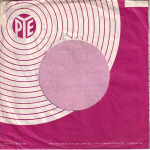 Pye Records U.K. Company Sleeve 1962 – 1964