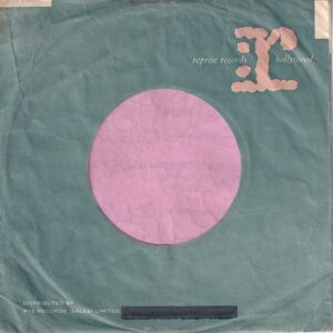 Reprise Records U.K. Pink R Distr. By Pye Address Over Printed Company Sleeve 1961 – 1964