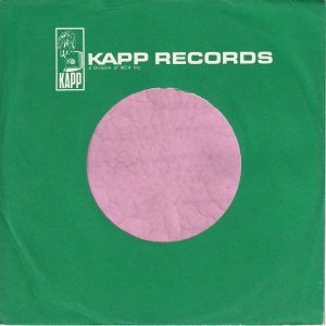 Kapp Records U.S.A. Company Sleeve 1966 – 1967