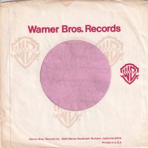 Warner Bros. Records U.S.A. Company Sleeve 1979 – 1987