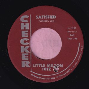 Little Milton ” Satisfied ” Checker Vg+