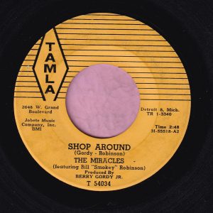 The Miracles ” Shop Around ” Tamla Vg+