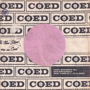Coed Records U.S.A. Company Sleeve 1964