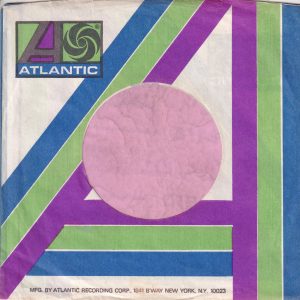 Atlantic U.S.A. B’Way N.Y. Address Blue , Green And Deep Purple Company Sleeve 1971 – 1973