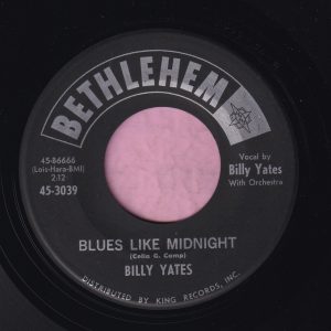 Billy Yates ” Blues Like Midnight ” Bethlehem Vg+