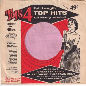 Tops U.S.A. Extended Play Singer Logo Company Sleeve 1954 – 1959