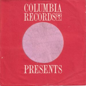 Columbia Records U.S.A. Sleeve Used For D.J. Copies Company Sleeve 1960’s