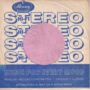 Mercury Records U.S.A. Stereo Company Sleeve