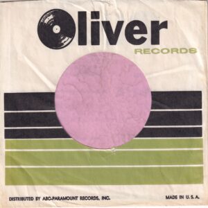 Oliver Records U.S.A. Company Sleeve 1966