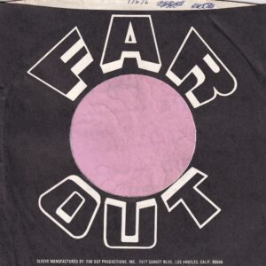 Far Out Productions Inc. U.S.A. Black And White Print Company Sleeve 1971 – 1978