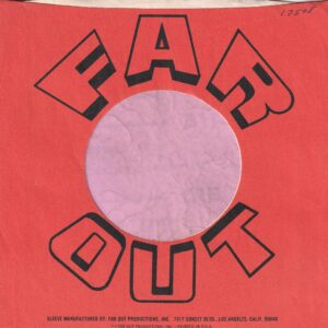 Far Out Productions Inc. U.S.A. Orange And Black Print Company Sleeve 1971 – 1978