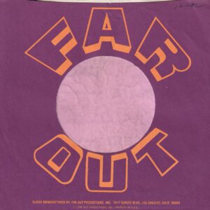 Far Out Productions Inc. U.S.A. Purple And Orange Print Company Sleeve 1971 – 1978