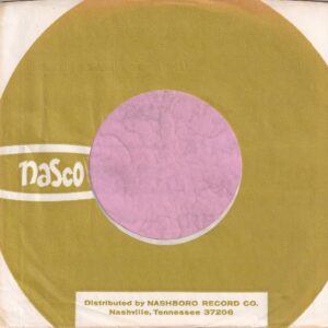 Nasco U.S.A. Dist. By Nashboro Records Company Sleeve 1969 – 1970
