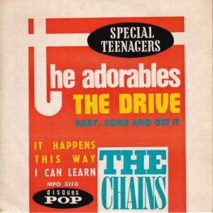 The Adorables / The Chains Pop ( French ) 4 Track Ep Vg+