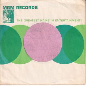 MGM Records U.S.A. Large Lion Logo No Address Details Company Sleeve 1962 – 1964