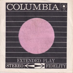 Columbia Records U.S.A. Extended Play Stereo Fidelity Company Sleeve