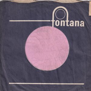 Fontana U.K. Dark Blue Short Lines Tabs Added Company Sleeve 1966 – 1970
