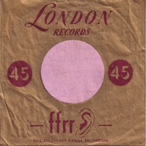 London Records U.S.A. Red Print On Gold Company Sleeve 1951 – 1961