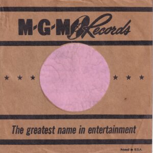 MGM Records U.S.A. Brown Paper Company Sleeve 1951