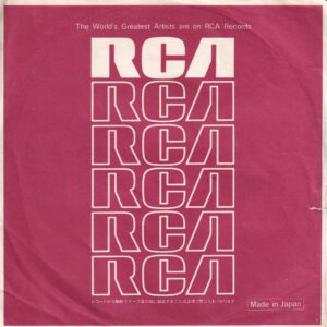 RCA Records Japan Company Sleeve