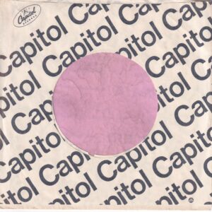 Capitol Records U.S.A. No Address Details , Printed In Usa Details Below To Printed High, Company Sleeve 1967 -1969