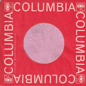 Columbia U.S.A. Brilliant Warm Red Reg Details Long Text Left Side Company Sleeve 1963 – 1964