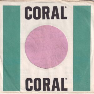 Coral U.S.A. Company Sleeve 1968 – 1970