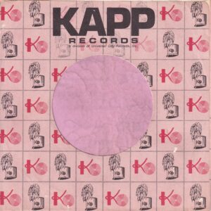 Kapp Records U.S.A. Division Of Universal City Records Inc. Details Cut Straight No Notch Company Sleeve 1969