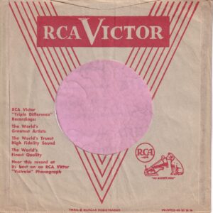 RCA Victor U.S.A. Wide Notch Company Sleeve 1954 ? – 1958 ?