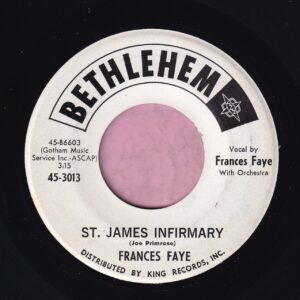 Frances Faye ” St. James Infirmary ” Bethlehem Demo Vg+