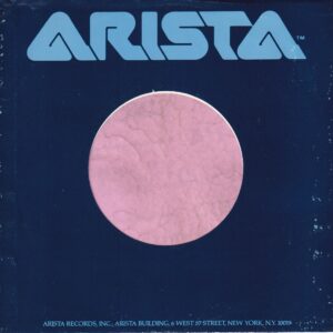 Arista Records U.S.A. Blue Logo 6 West 57 St. Address Glossy Finish Company Sleeve 1978 – 1984