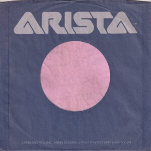 Arista Records U.S.A. Pinkish Logo 6 West 57 St. Address Company Sleeve 1978 – 1984